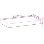Tömör akácfa téglalap alakú asztallap 40 x 20 x 4 cm 9