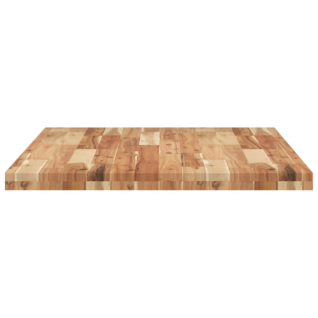 Négyszög alakú tömör akácfa asztallap 120 x 70 x 4 cm 7