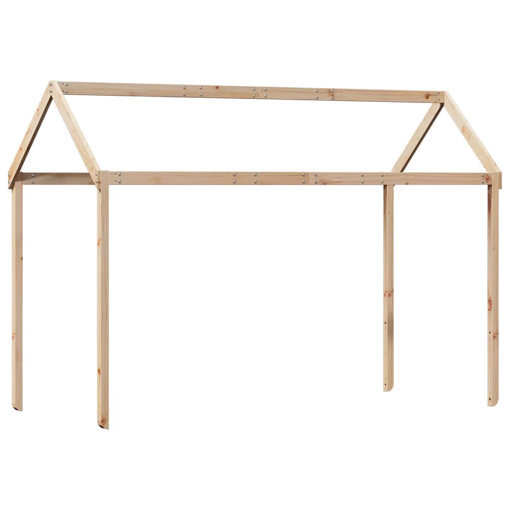 Tömör fenyőfa emeletes ágy matrac nélkül 90 x 200 cm 6