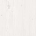 Fehér tömör fenyőfa kanapéágy tetővel 80 x 200 cm 11