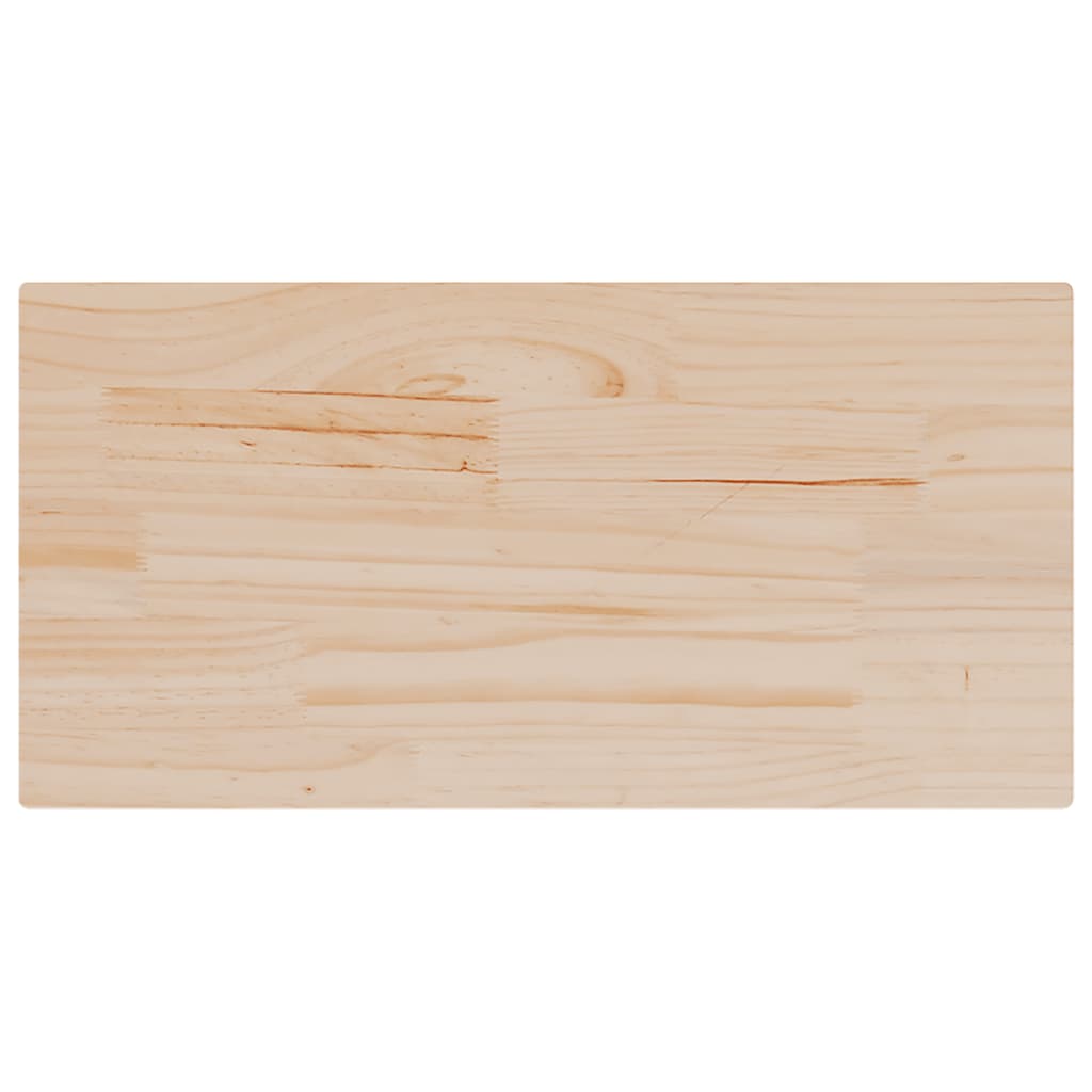 2 db tömör fenyőfa téglalap alakú asztallap 80 x 40 x 2,5 cm 3
