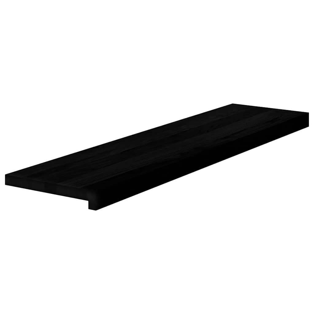 Lépcsőfokok 8 db barna-fekete 100x30x2 cm tömör fa tölgyfa 3