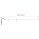 Tolószekrény ajtókészlet 213 cm szénacél 10