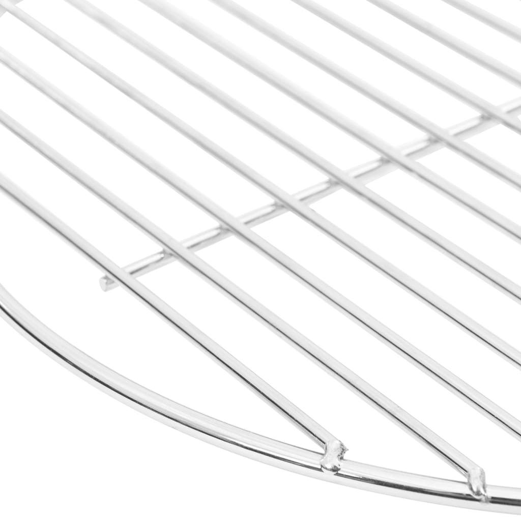 Kerek 304 rozsdamentes acél BBQ grillrács Ø34,5 cm 4
