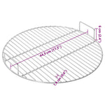 Kerek 304 rozsdamentes acél BBQ grillrács fogantyúval Ø44,5 cm 6