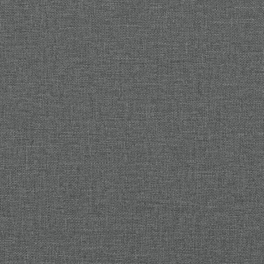 Sötétszürke szövet rugós ágy matraccal 140 x 200 cm 12