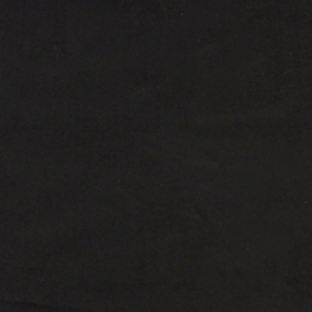 Fekete bársony rugós ágy matraccal 180x200 cm 12
