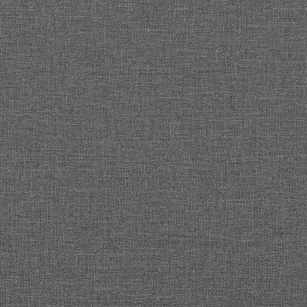 Sötétszürke szövet rugós ágy matraccal 100 x 200 cm 12
