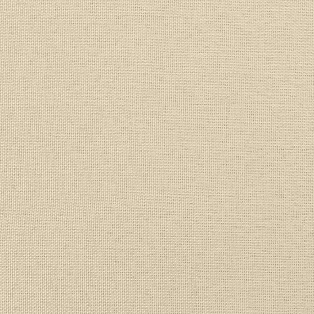 Krémszínű szövet rugós ágy matraccal 200 x 200 cm 17
