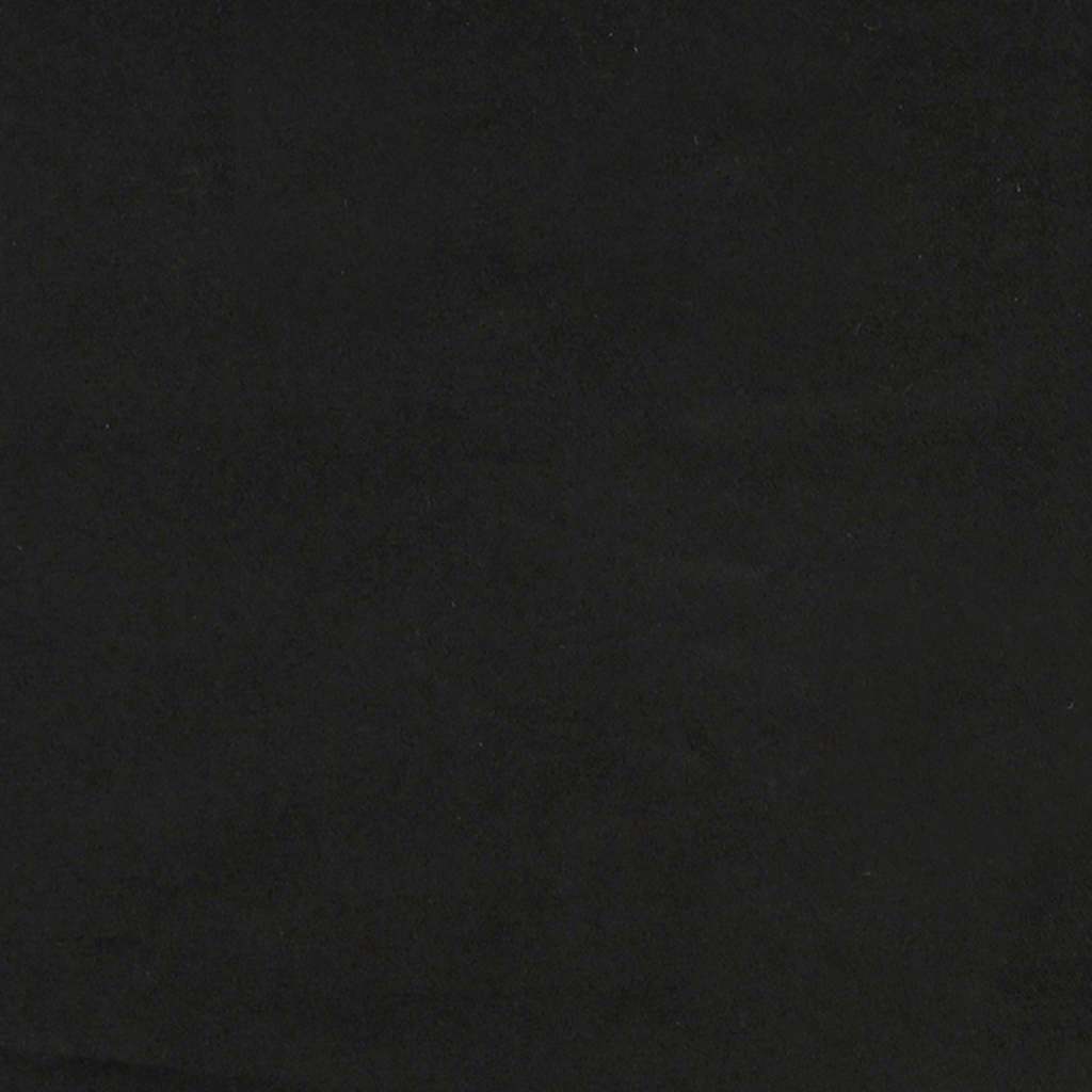 Fekete bársony rugós ágy matraccal 80 x 200 cm 17