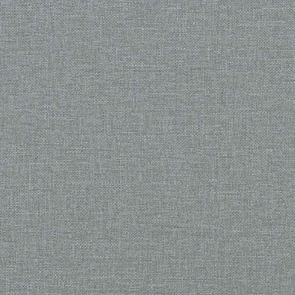 Világosszürke szövet rugós ágy matraccal 160 x 200 cm 12