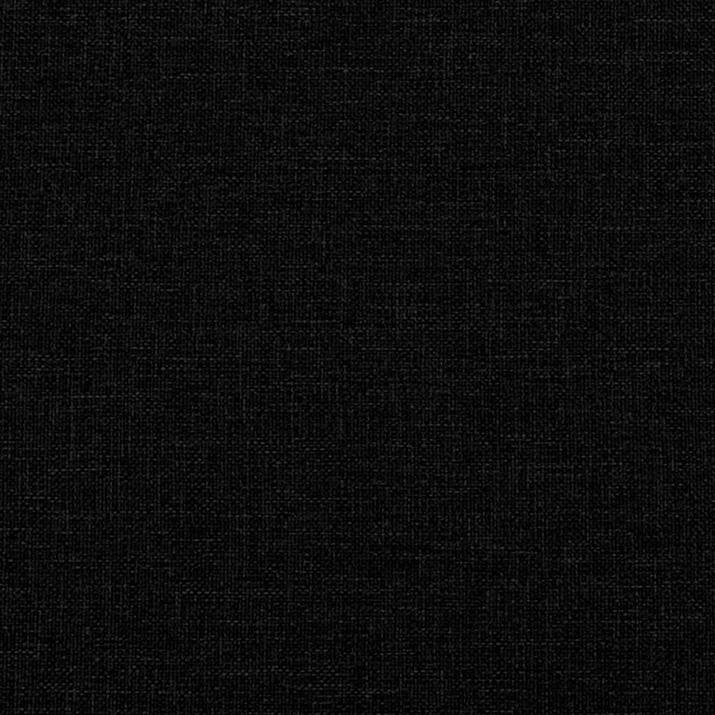 Fekete szövet rugós ágy matraccal 100 x 200 cm 17