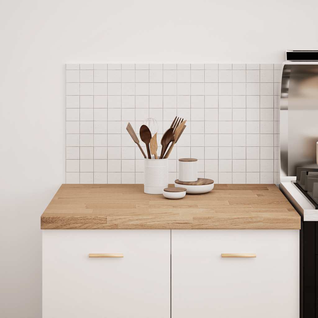 Konyhai munkalap 80x63,5x4 cm tömör fa tölgyfa téglalap alakú 4