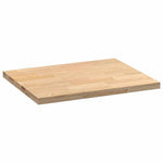 Konyhai munkalap 80x63,5x4 cm tömör fa tölgyfa téglalap alakú 5