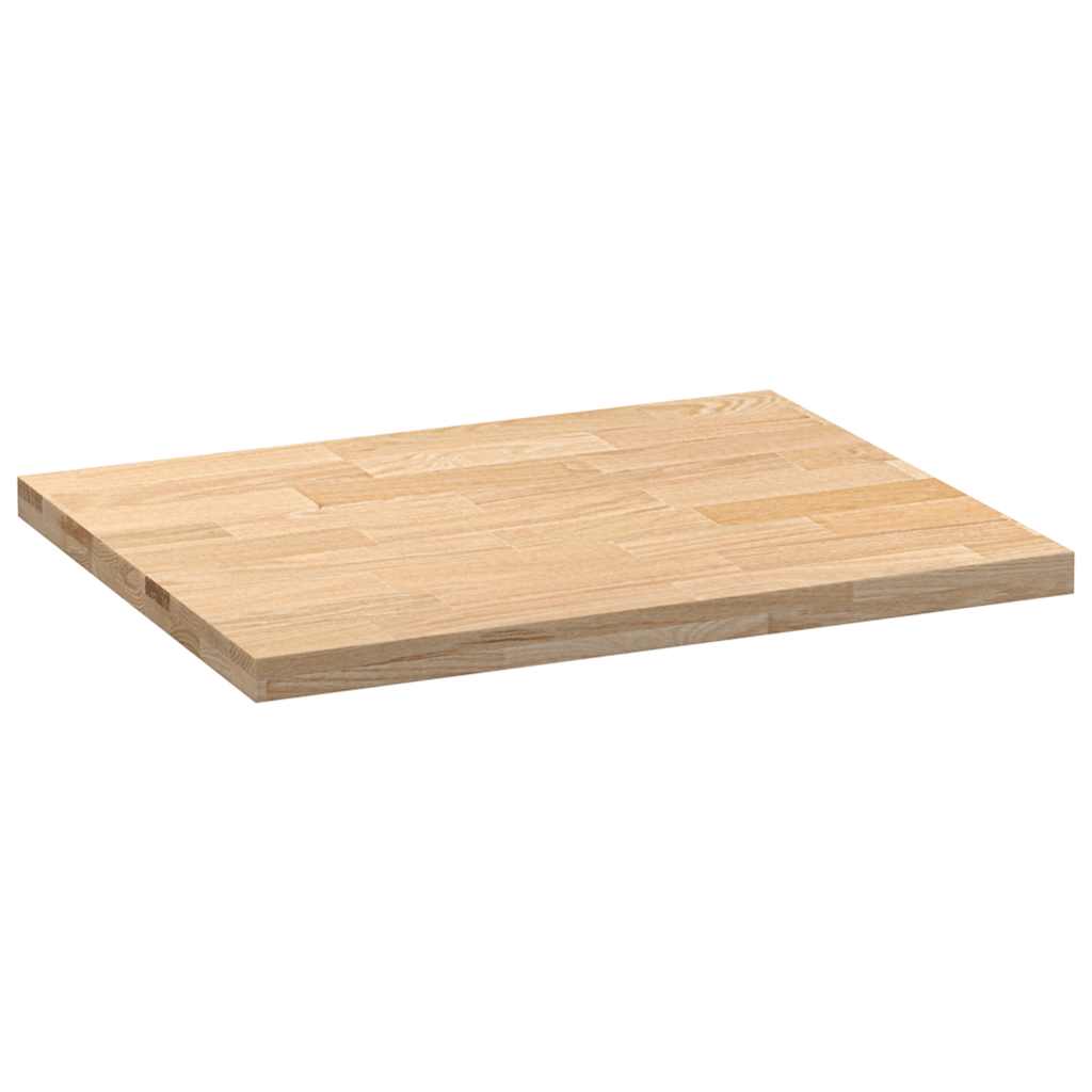Konyhai munkalap 80x63,5x4 cm tömör fa tölgyfa téglalap alakú 8