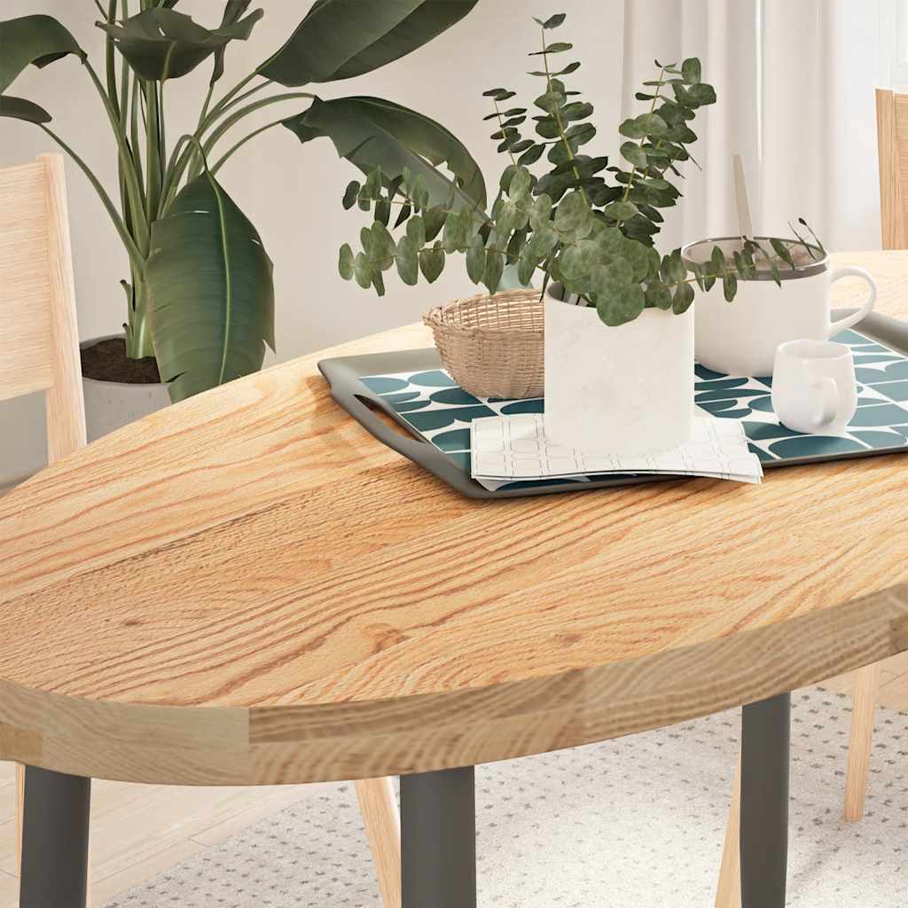 Tömör akácfa ovális alakú asztallap 120 x 60 x 4 cm