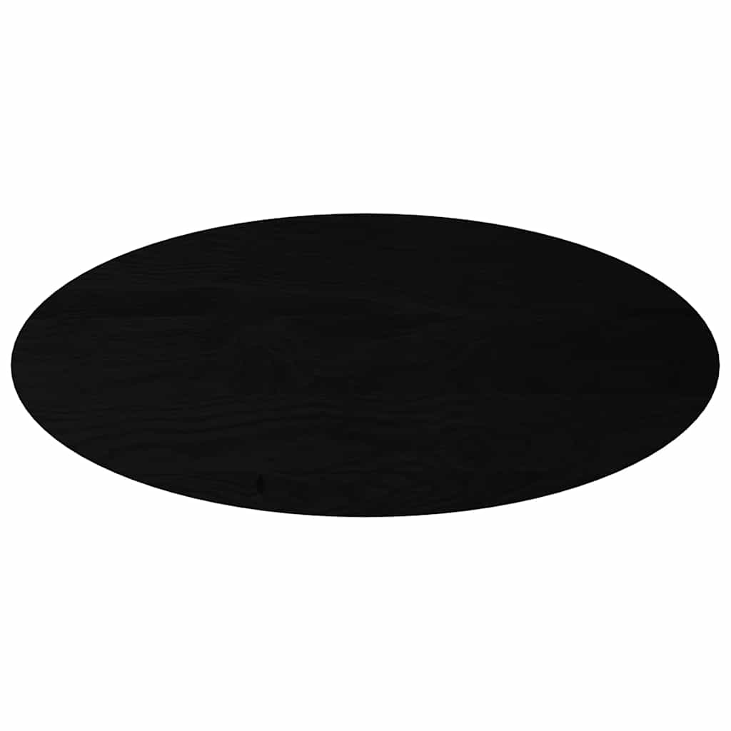 Sötétbarna tömör akácfa ovális alakú asztallap 140 x 60 x 4 cm 2