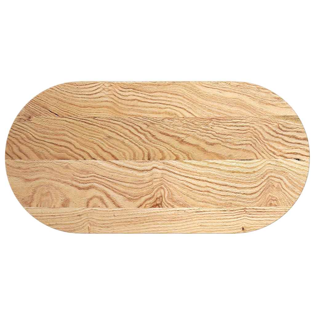 Tömör akácfa ovális alakú asztallap 100 x 50 x 4 cm 2