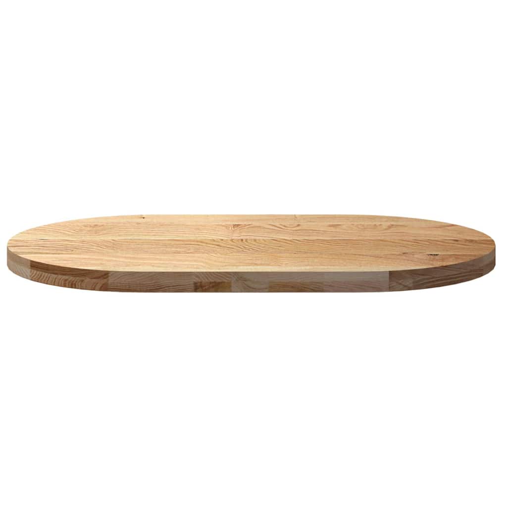 Tömör akácfa ovális alakú asztallap 100 x 50 x 4 cm 5
