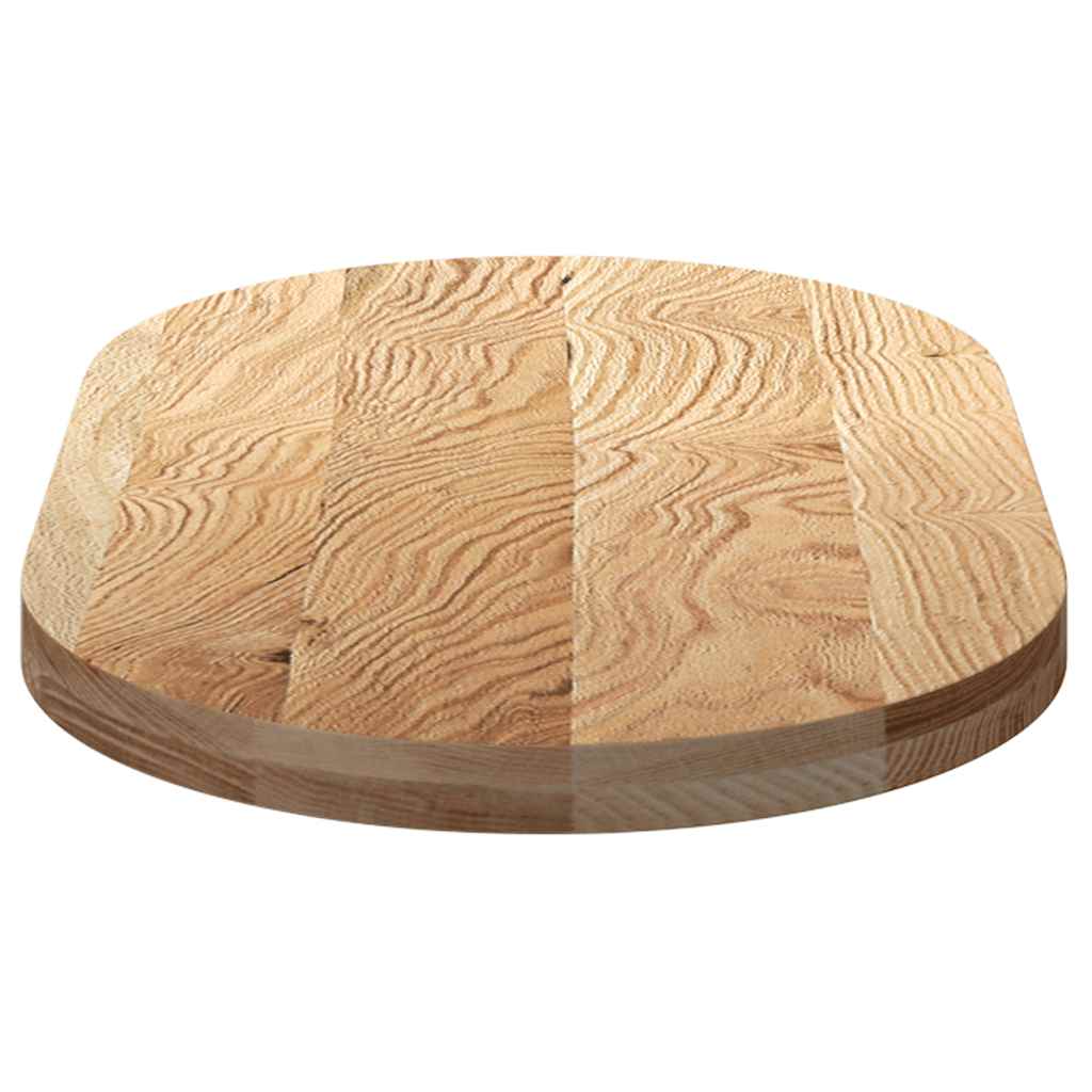 Tömör akácfa ovális alakú asztallap 100 x 50 x 4 cm 6