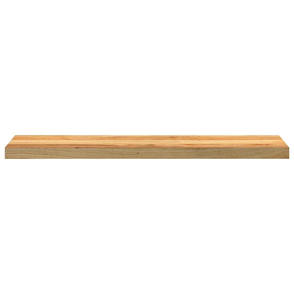 Ablakpárkányok 2 db világosbarna 100x20x2 cm tömör fa tölgyfa 3