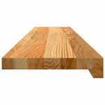 Ablakpárkányok 2 db világosbarna 100x20x2 cm tömör fa tölgyfa 4