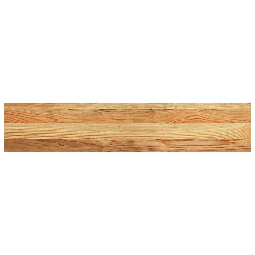 Ablakpárkányok 2 db világosbarna 100x20x2 cm tömör fa tölgyfa 5