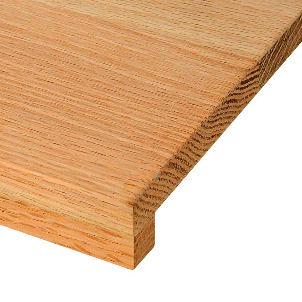Ablakpárkányok 2 db világosbarna 90x40x2 cm tömör fa tölgyfa 8