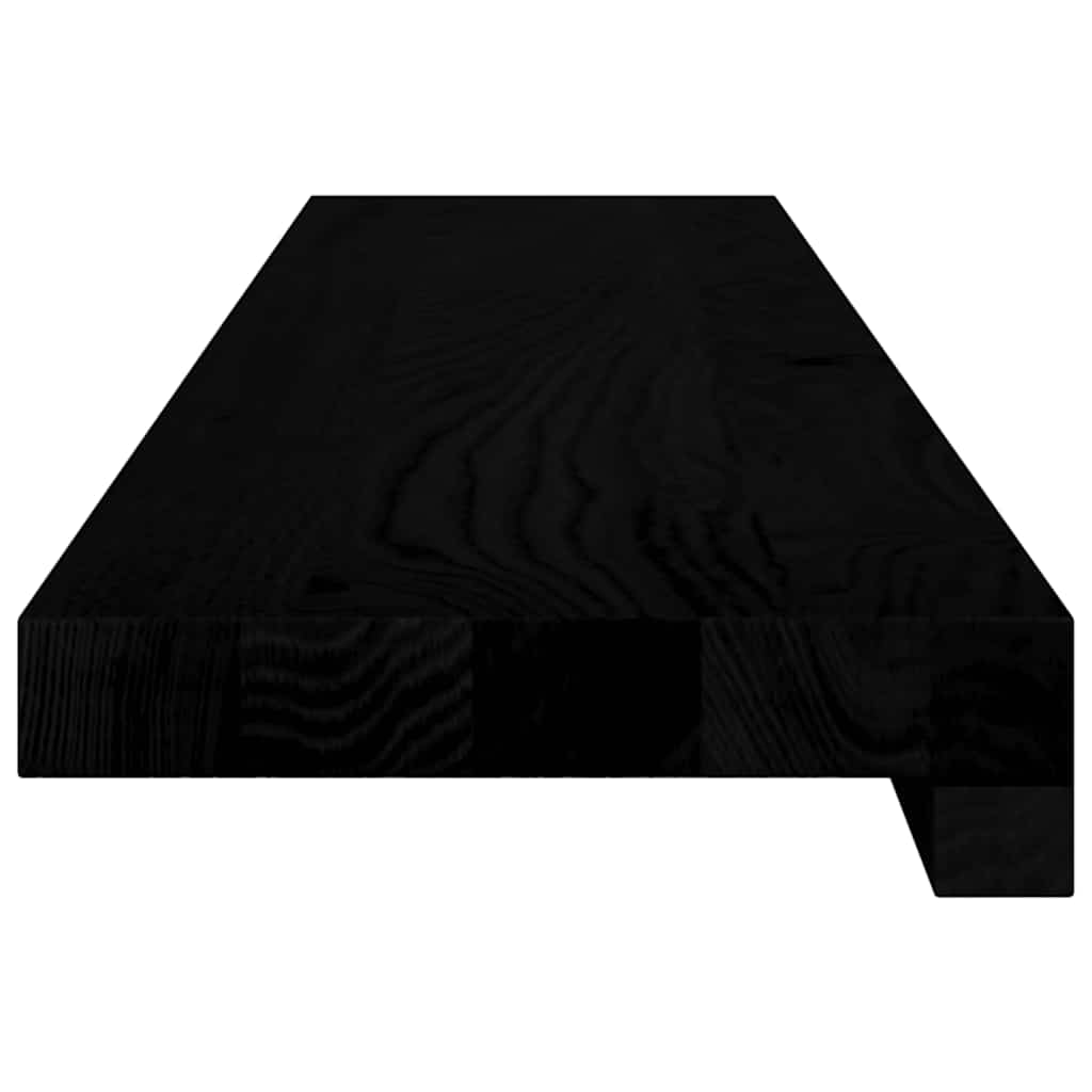 Ablakpárkányok 2 db barna-fekete 90x15x2 cm tömör fa tölgyfa 5