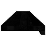 Ablakpárkányok 2 db barna-fekete 110x20x2 cm tömör fa tölgyfa 5