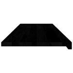 Ablakpárkányok 2 db barna-fekete 120x40x2 cm tömör fa tölgyfa 5