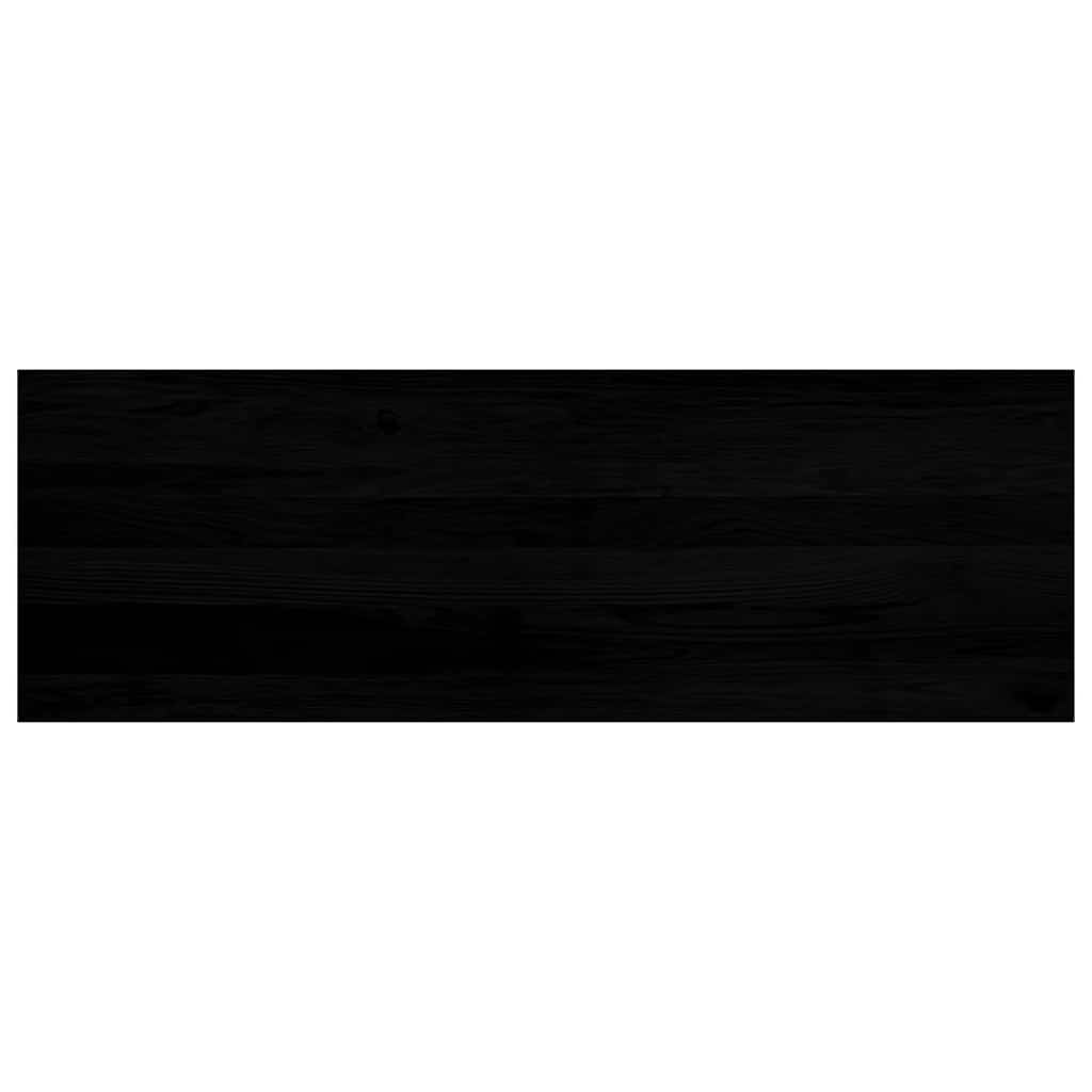 Ablakpárkányok 2 db barna-fekete 120x40x2 cm tömör fa tölgyfa 6