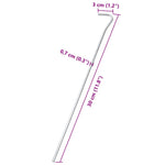 50 db horganyzott acél sátorcövek 30 cm Ø7 mm 5