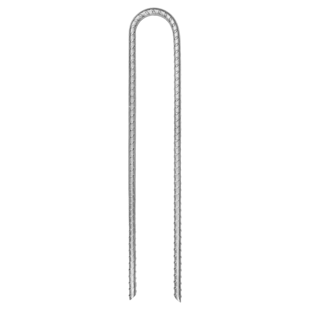 6 db U-alakú horganyzott acél sátorszeg 30 cm Ø8,5 mm 2