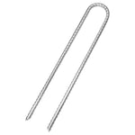 6 db U-alakú horganyzott acél sátorszeg 30 cm Ø8,5 mm 3