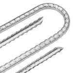 6 db U-alakú horganyzott acél sátorszeg 30 cm Ø8,5 mm 4