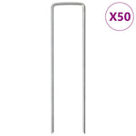 15 db U-alakú horganyzott acél földcövek 15 x 3,5 cm