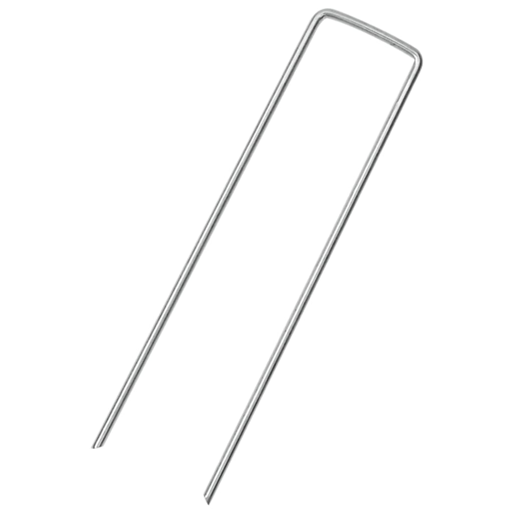 15 db U-alakú horganyzott acél földcövek 15 x 3,5 cm 2