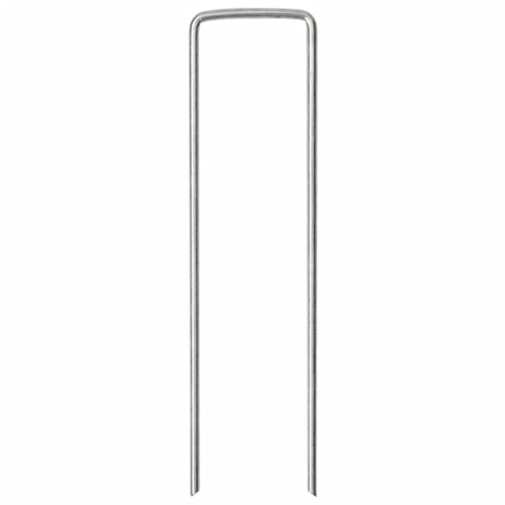 15 db U-alakú horganyzott acél földcövek 15 x 3,5 cm 3