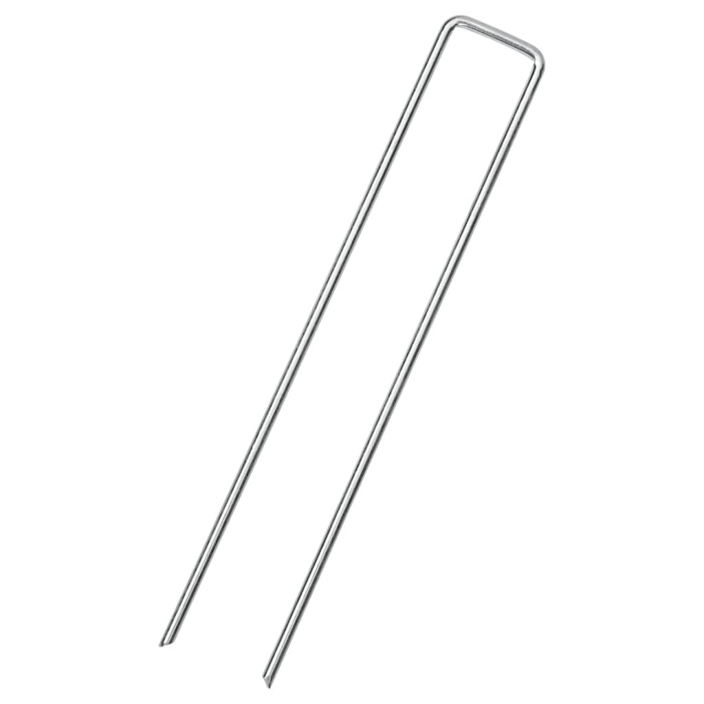 25 db U-alakú horganyzott acél földcövek 20 x 4 cm 2