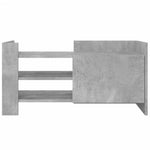 Betonszürke szerelt fa TV-szekrény 80 x 35 x 40 cm 4