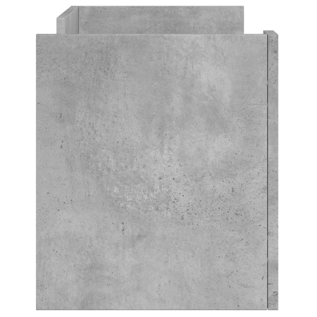 Betonszürke szerelt fa TV-szekrény 80 x 35 x 40 cm 5