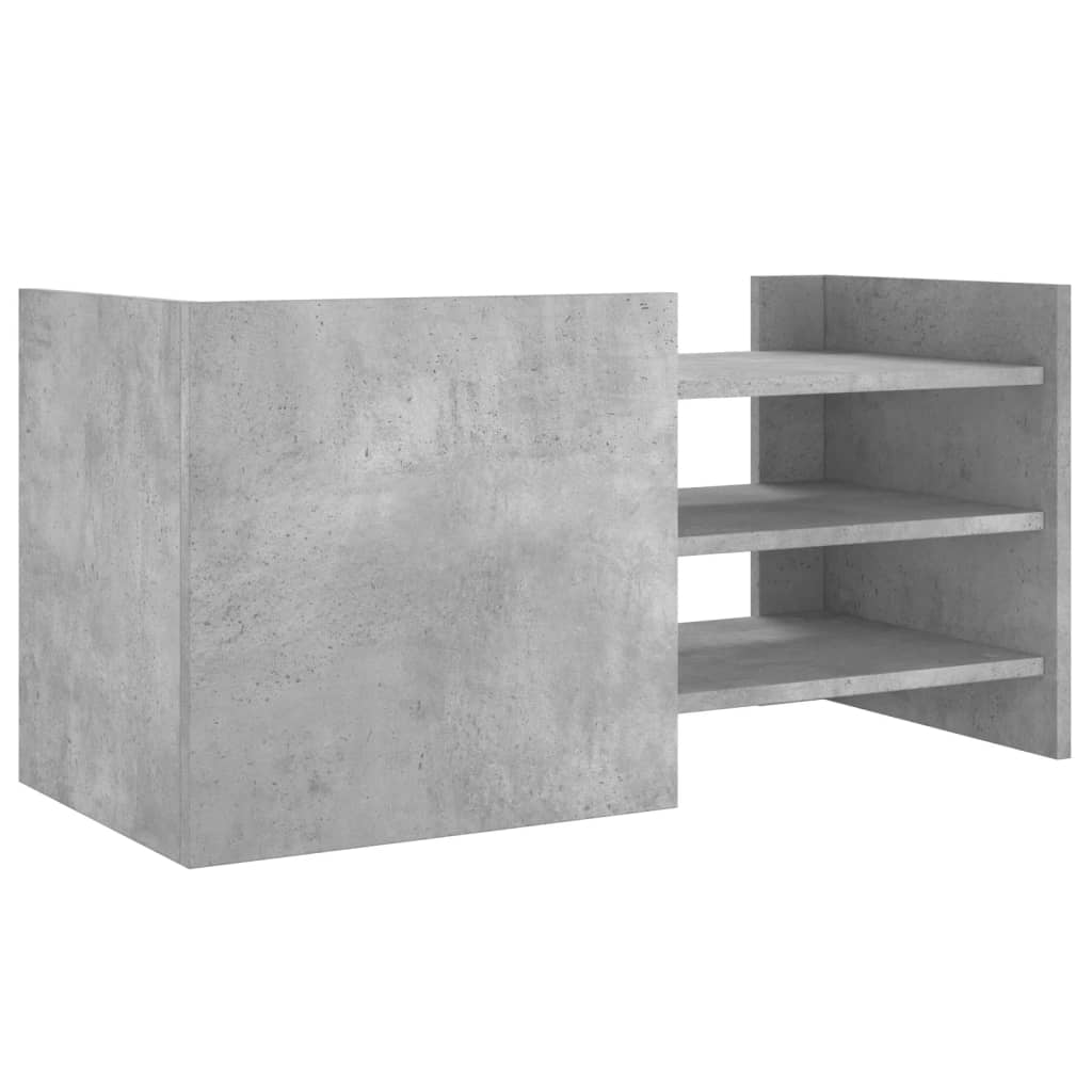 Betonszürke szerelt fa TV-szekrény 80 x 35 x 40 cm 6