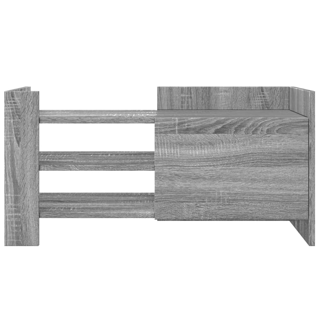 Szürke sonoma színű szerelt fa TV-szekrény 80 x 35 x 40 cm 4