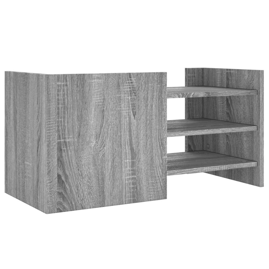Szürke sonoma színű szerelt fa TV-szekrény 80 x 35 x 40 cm 6