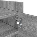 Szürke sonoma színű szerelt fa TV-szekrény 80 x 35 x 40 cm 9