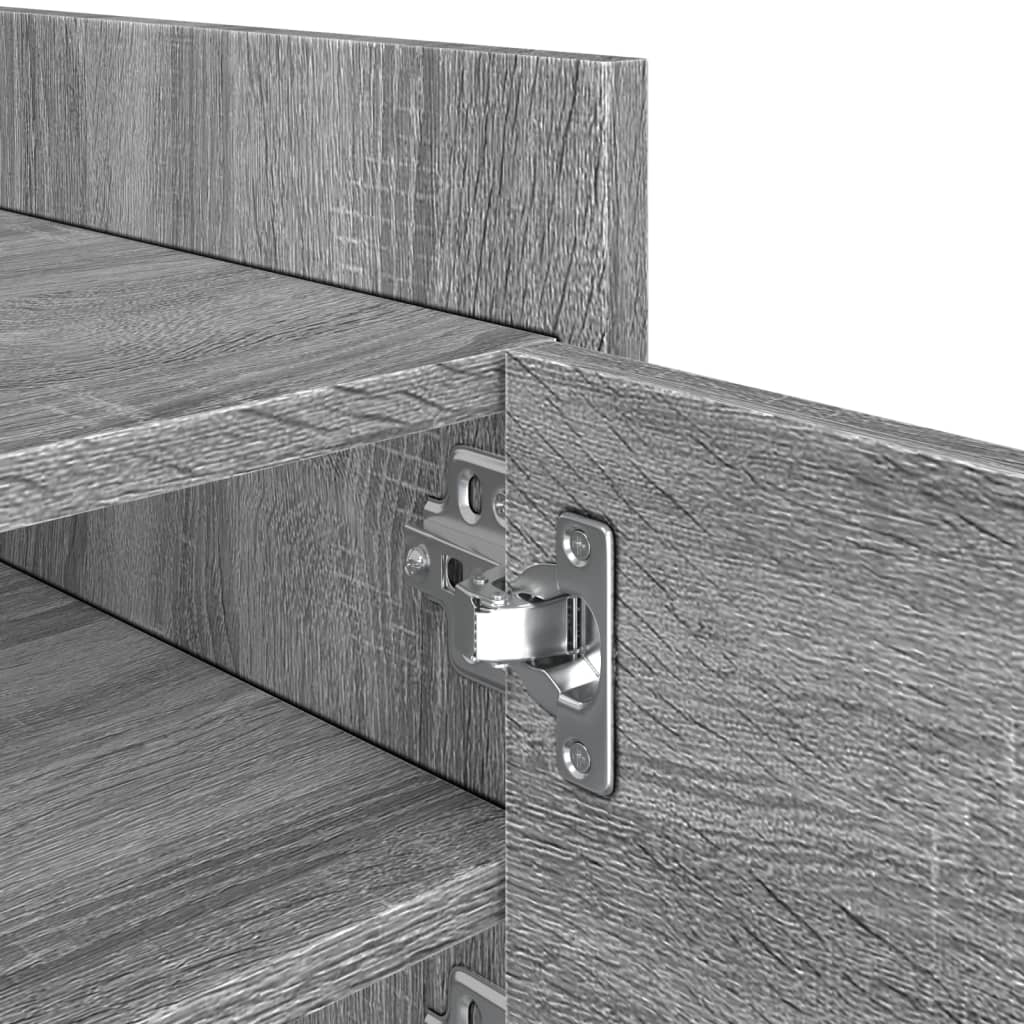 Szürke sonoma színű szerelt fa TV-szekrény 80 x 35 x 40 cm 9