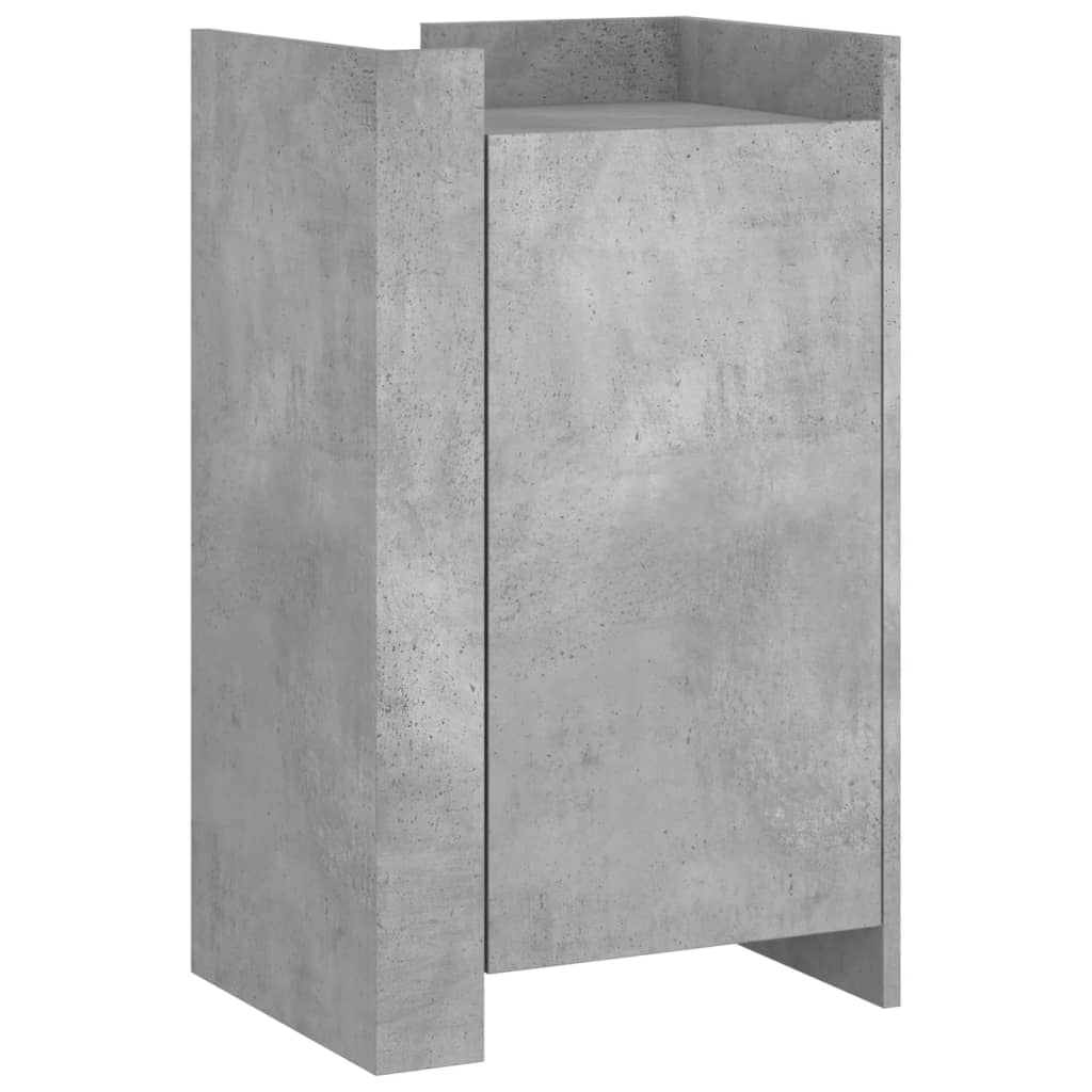 Betonszürke szerelt fa tálalószekrény 45 x 35 x 75 cm 2
