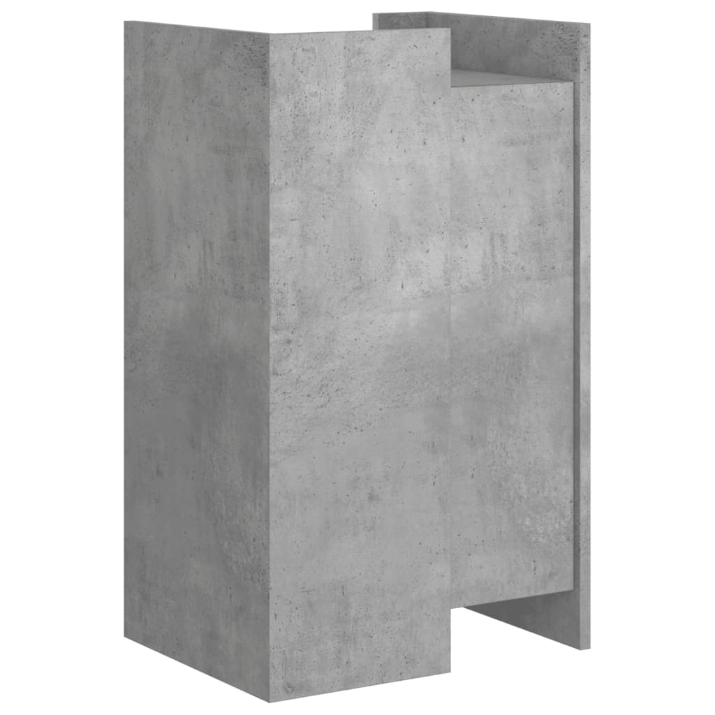 Betonszürke szerelt fa tálalószekrény 45 x 35 x 75 cm 6