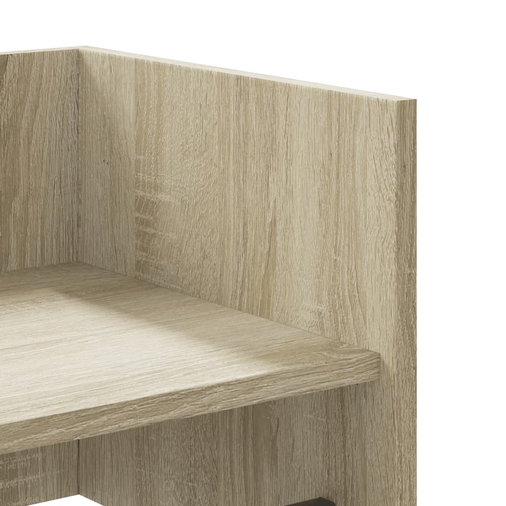 Sonoma tölgy színű szerelt fa fali polc 100 x 35 x 30,5 cm 7